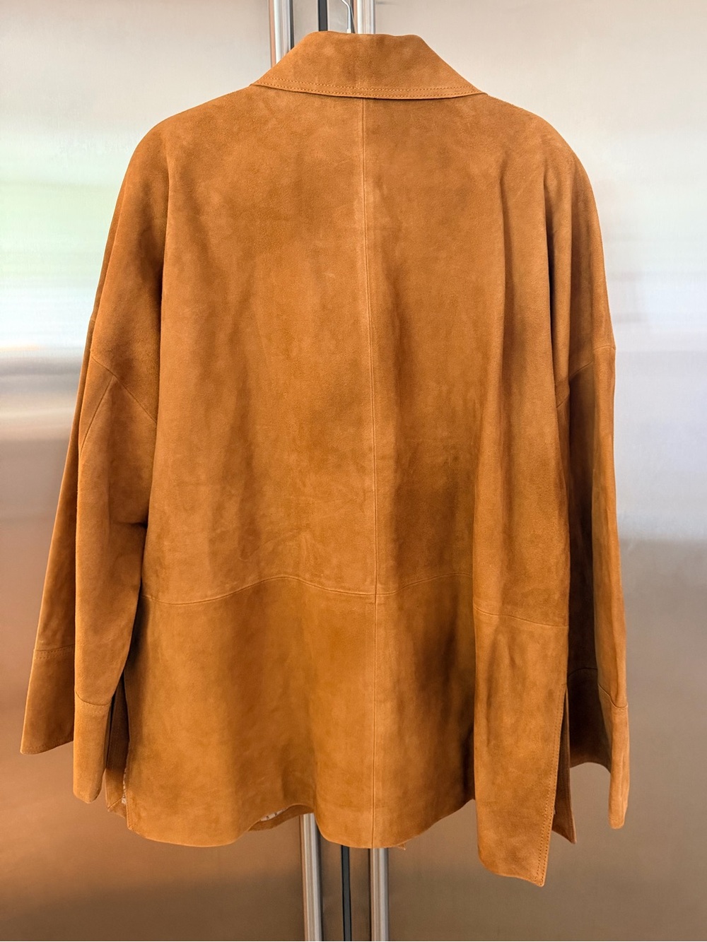 NWT Banana Republic Heritage Suede Jacket XL Caramel - Picture 7 of 7
